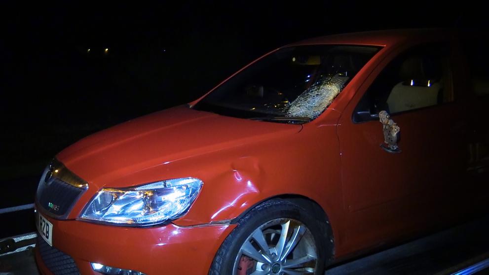 Cyklistu na dálnici srazilo auto - 9