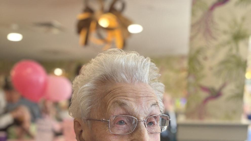 Marjorie Hodnett Aylwardová oslavila 112. narozeniny