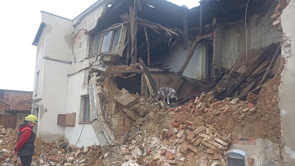 Déšť poškodil statiku domu, Zlínsko (5)