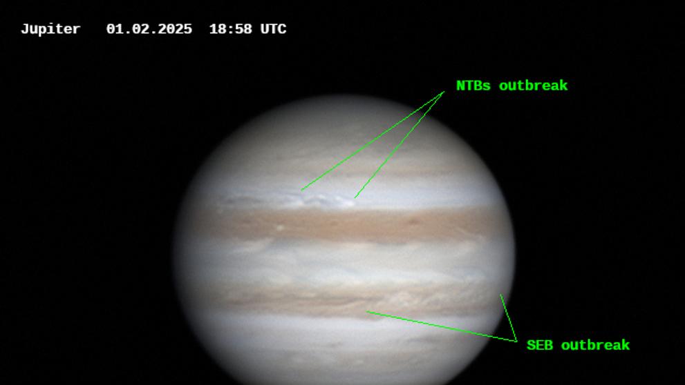 Jupiter, 1. 2. 2025