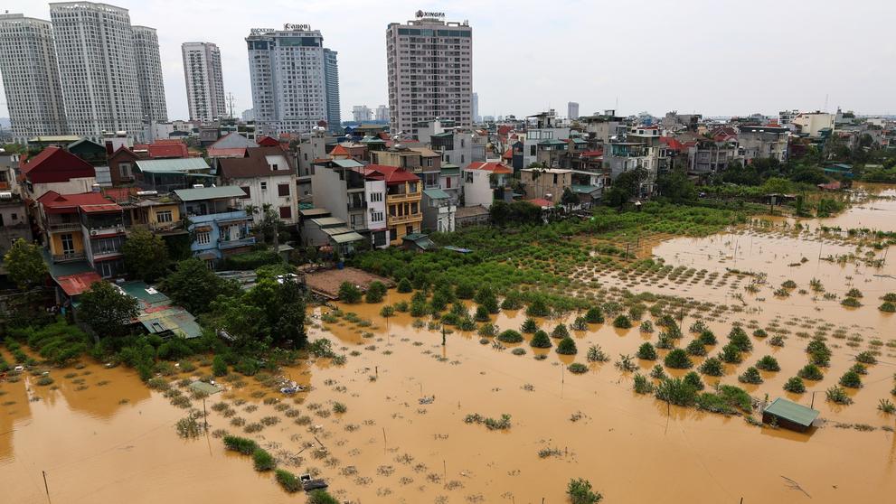 Záplavy ve Vietnamu, 12. 9. 2024 Hanoi