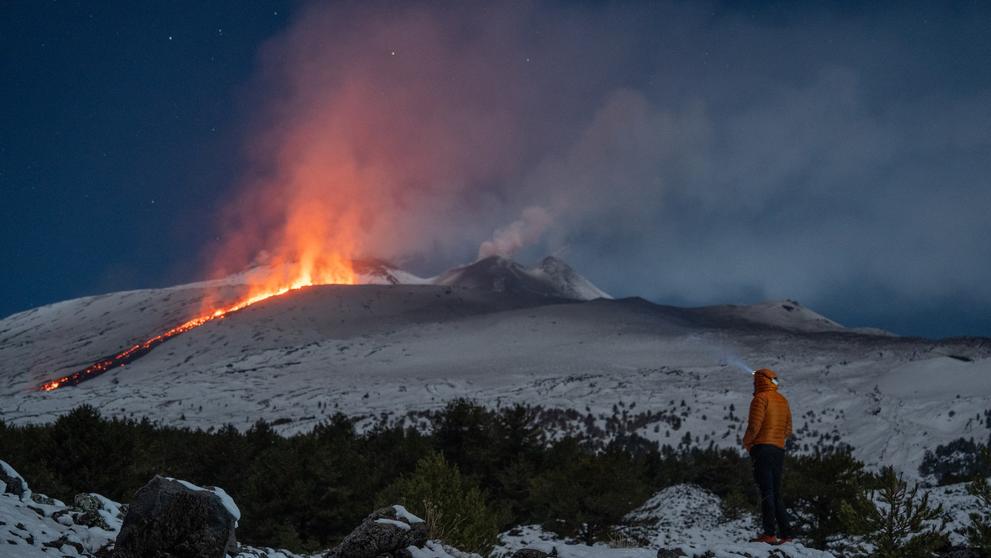 Vulkán Etna, 14. 2. 2025