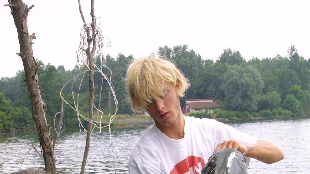 Jakub Vágner se sumcem v Tovačově, 17. 7. 2002