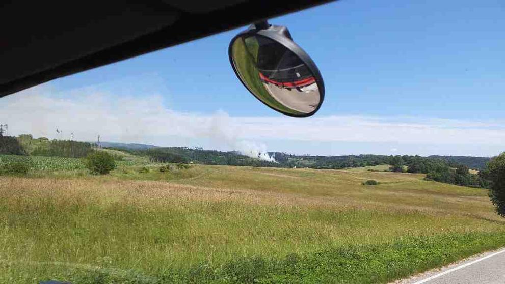 Požár u obce Sloup na Blanensku  (4)