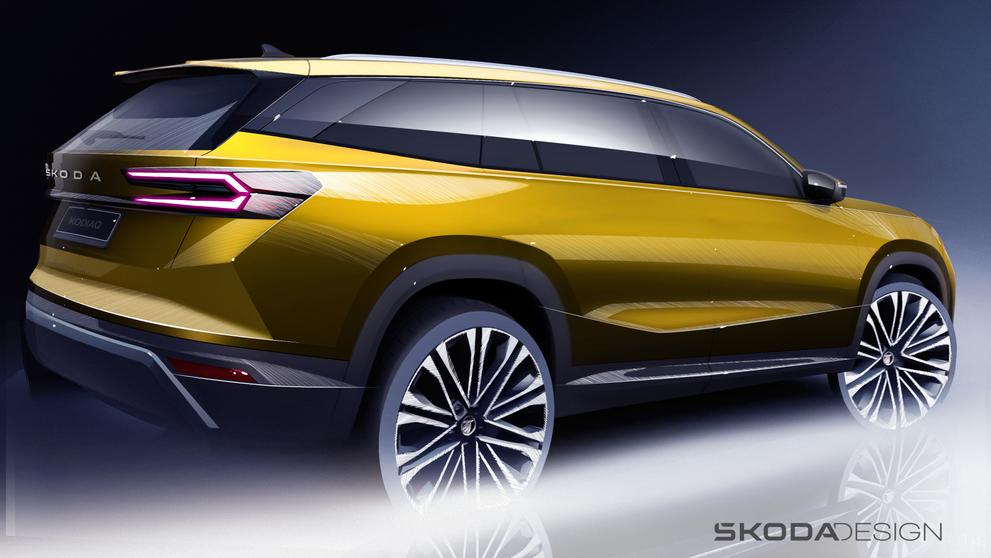 Nová generace Škody Kodiaq na designových skicách