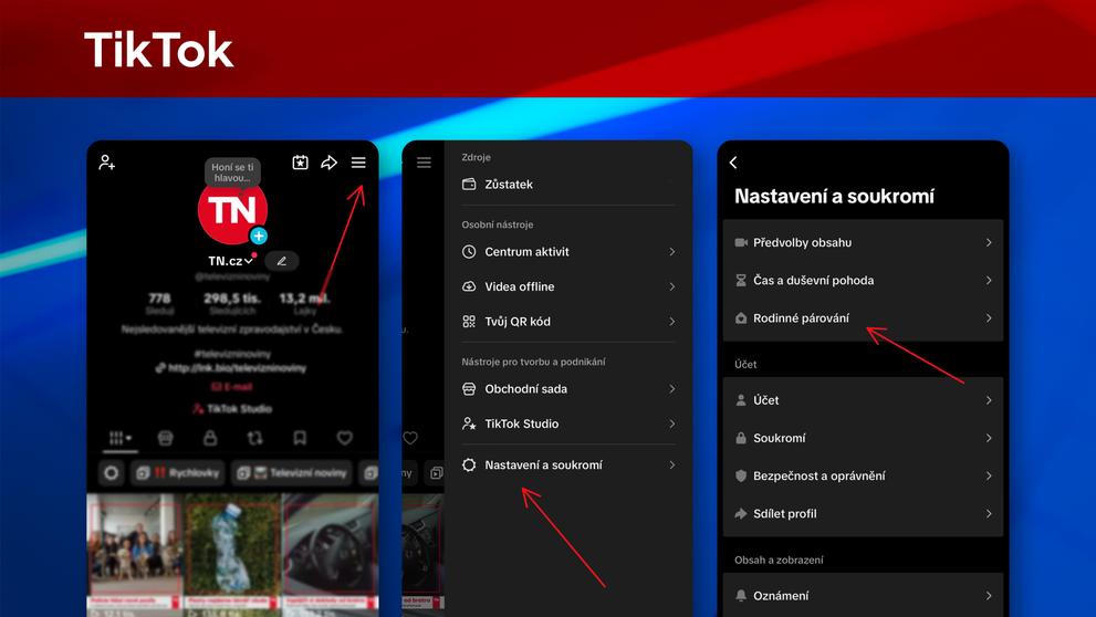 Jak omezit sociální sítě – TikTok