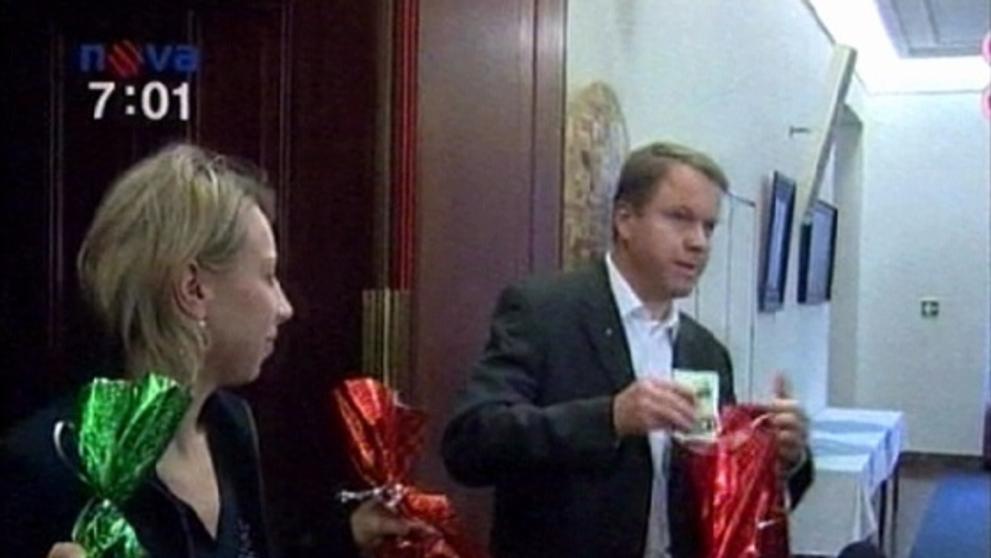 Kateřina Jacques a Martin Bursík ze Strany zelených