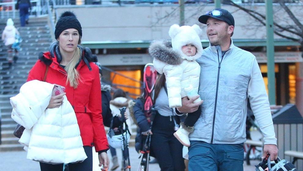 Bode Miller s manželkou a dcerou v Aspenu