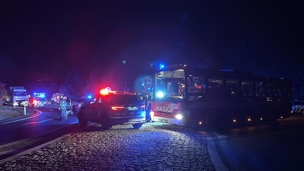 Zásah policie na D8