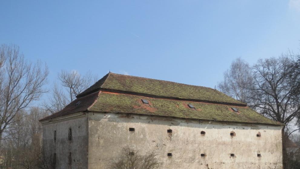 Bezprizorní státní majetek - sýpka v Měcholupech u Předslavi.