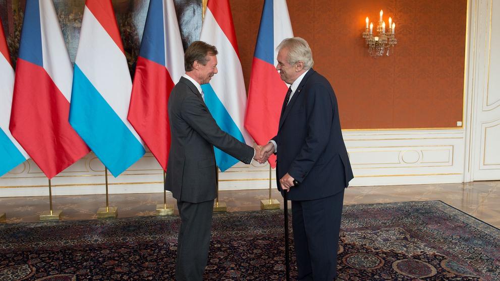 Miloš Zeman na Hradě přivítal lucemburského velkovévodu - 8