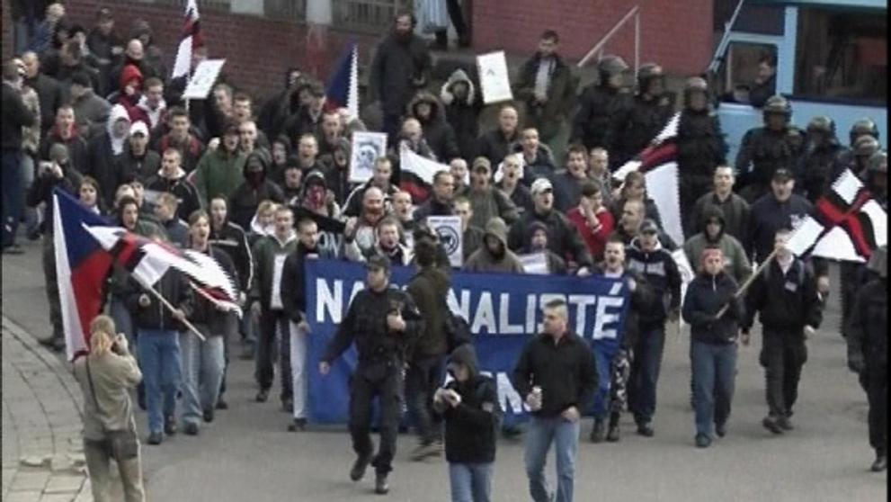 Demonstrace v Otrokovicích