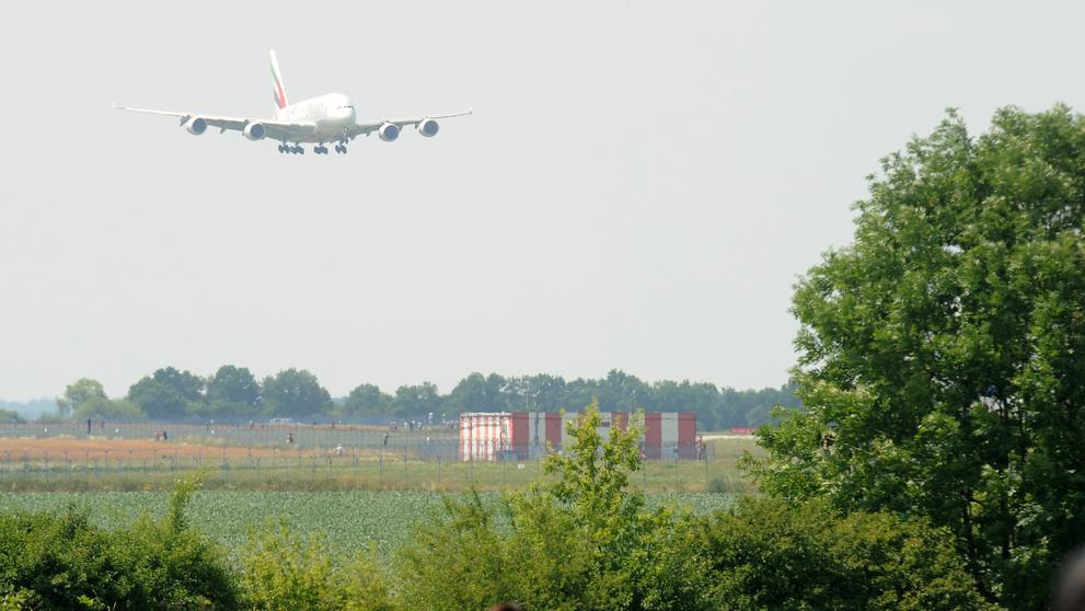 Přílet Airbusu A380 do Prahy - 2