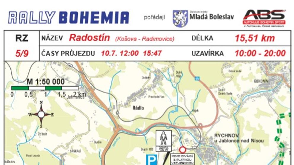 Objížďky kvůli Rally Bohemia - 3