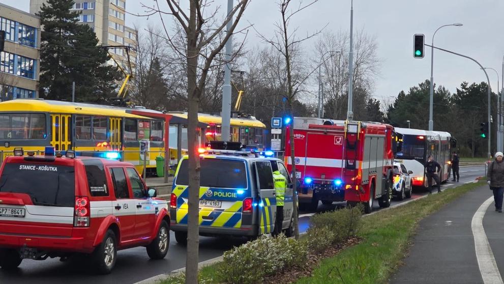Nehoda autobusu a chodce