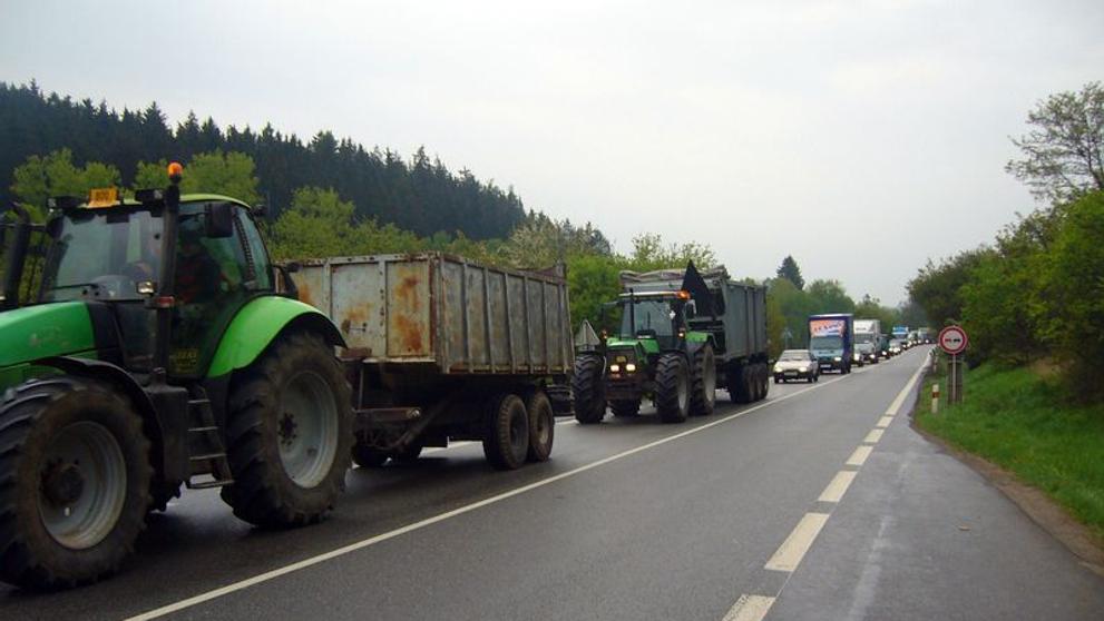 Protest zemědělců proti nízkým výkupním cenám mléka