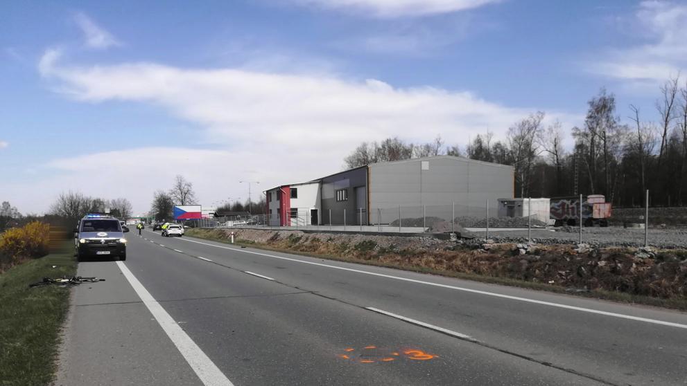 Sražení cyklisty na Táborsku - 1