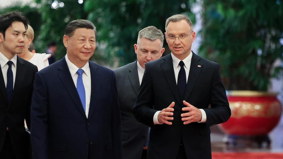 Prezidenti Andrzej Duda a Si Ťin-pching