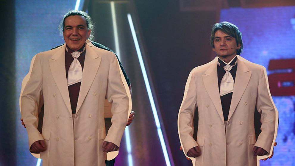 Moderátoři večera ankety Anno 2006 Richard Genzer a Michal Suchánek.