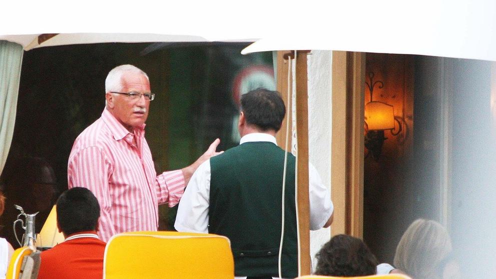 Václav Klaus na dovolené