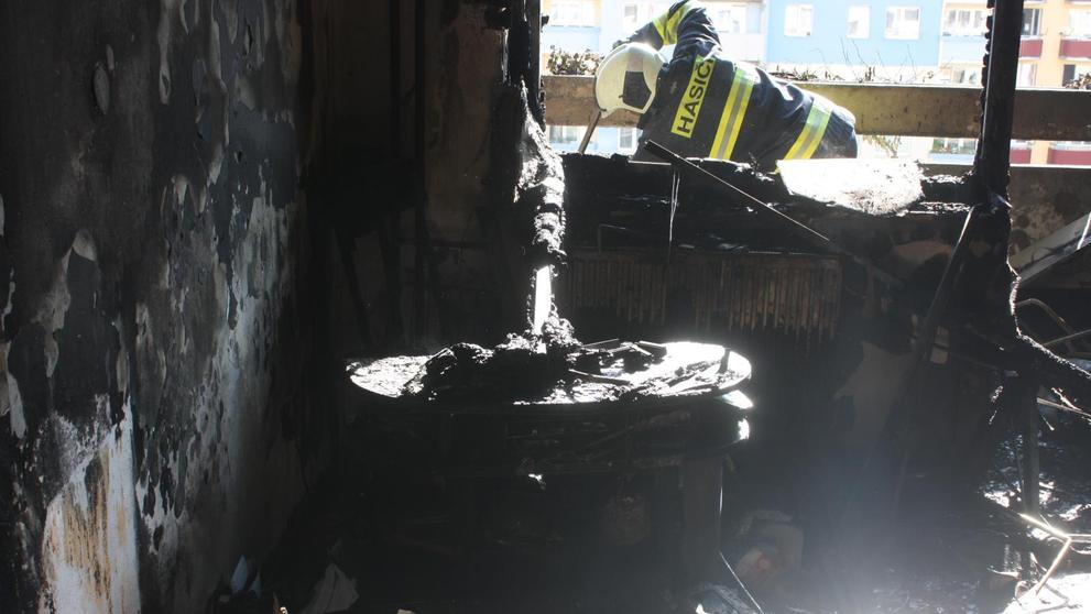 Velký požár na českobudějovickém sídlišti - 8