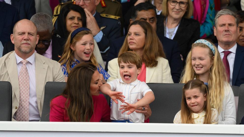 Princ Louis s vévodkyní Kate
