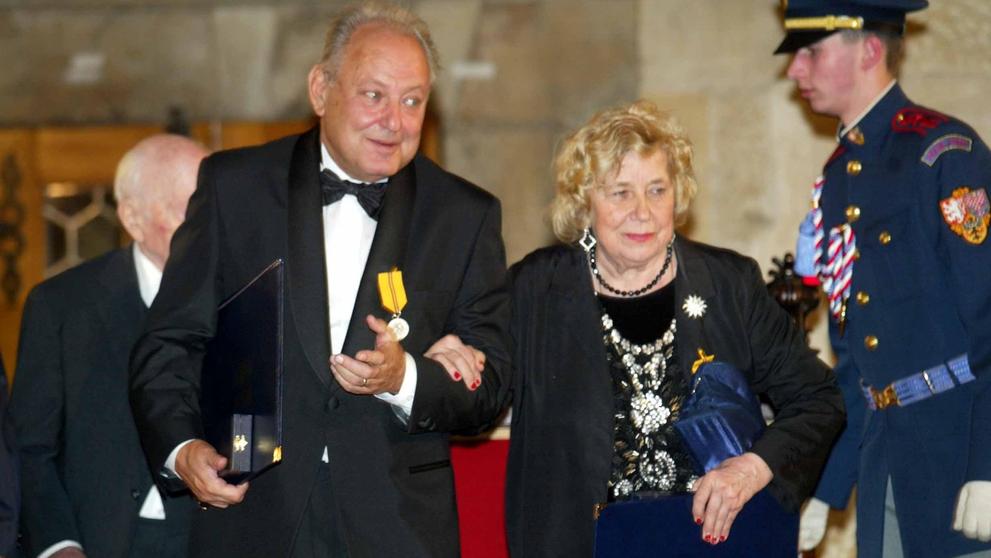 Pavel Klener a Vlasta Průchová, 28. 10. 2003 Státní vyznamenání