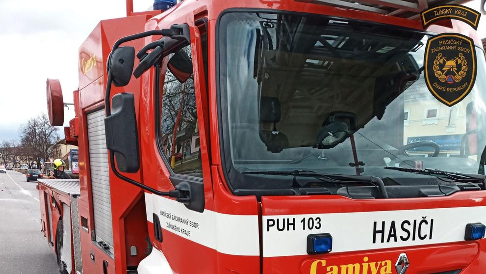 Nehoda hasičů na Uherskohradišťsku