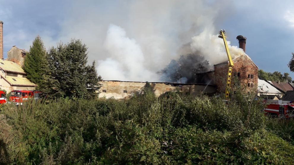 Požár v Chlumci nad Cidlinou