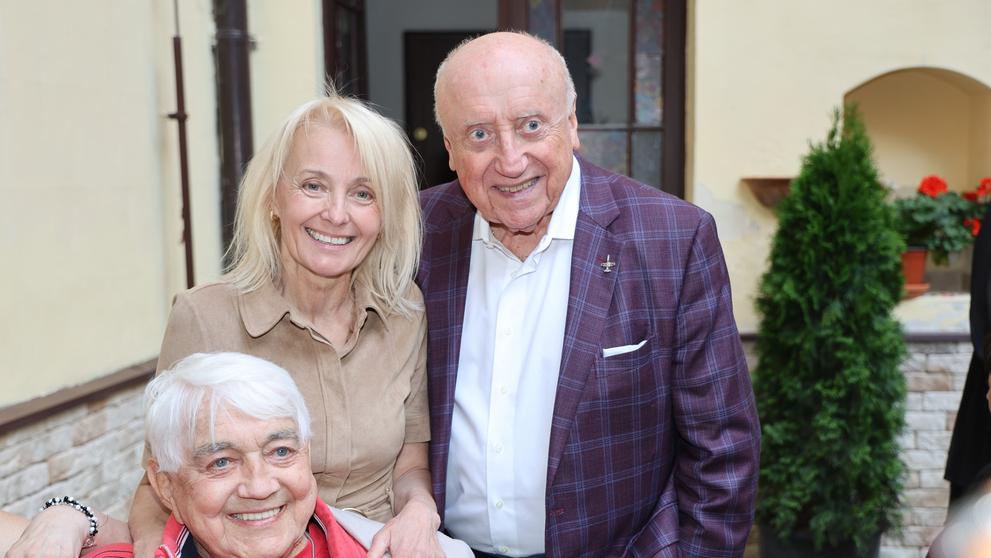 Jiří Krampol na narozeninách Antonína Gondolána, 13. 6. 2025