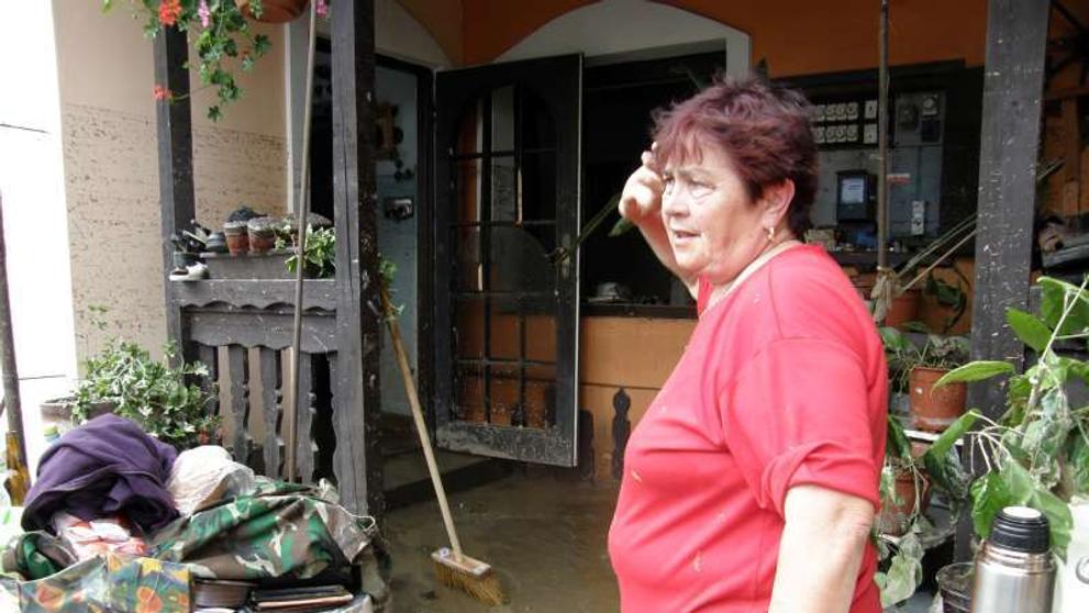 Následky povodní v Jeseníku nad Odrou