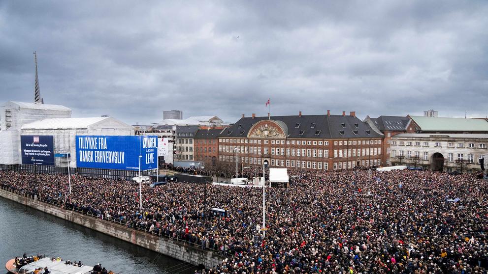 Vítání nového králoe Bedřicha X., 14. 1. 2024 Kodaň (1)