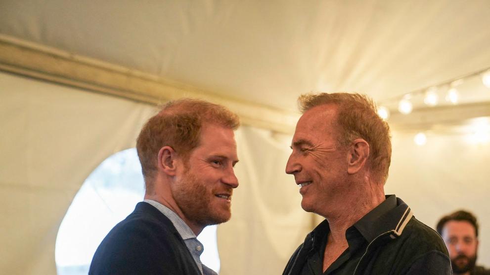 Princ Harry a Kevin Costner, 20. 9. 2024