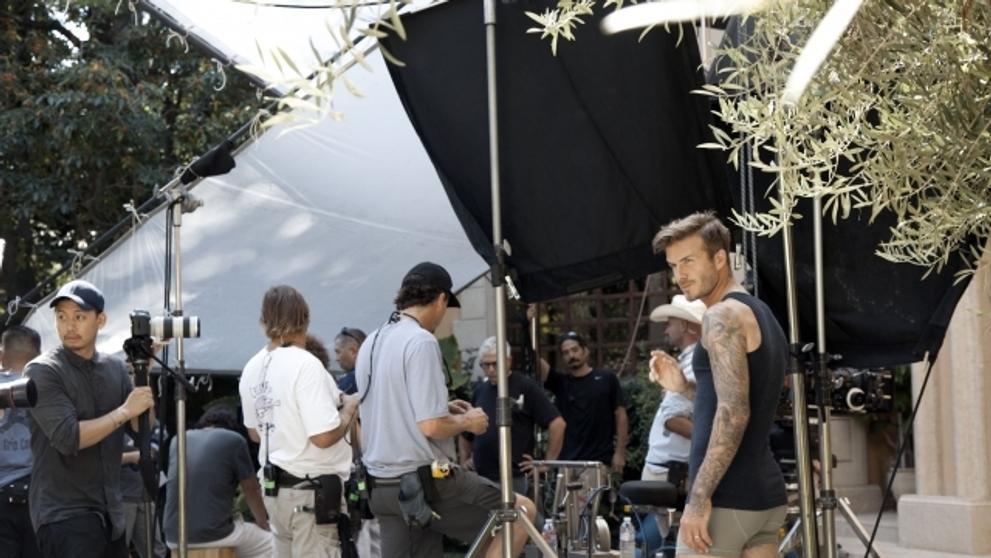 Beckham točí reklamu na spodní prádlo - 7