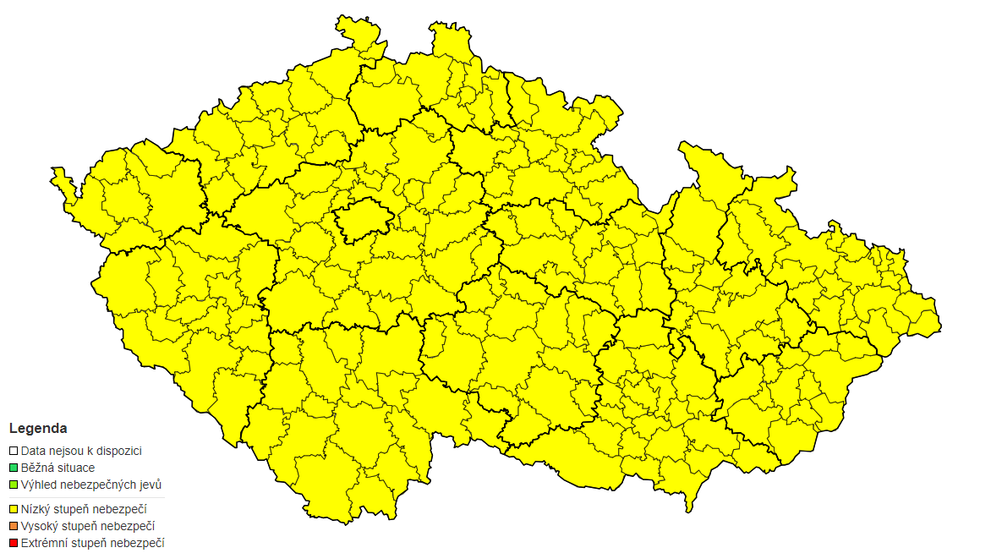 Výstraha ČHMÚ