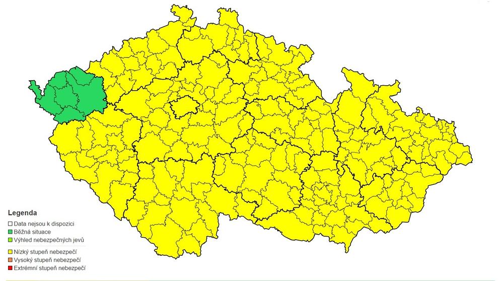 Výstraha před vysokými teplotami - 28. 7.