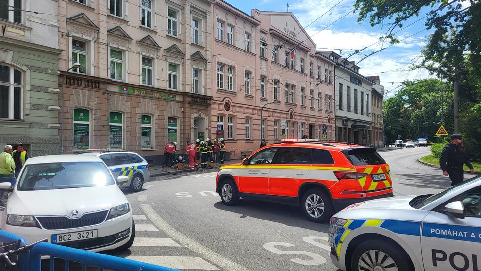Únik plynu v Českých Budějovicích (2)