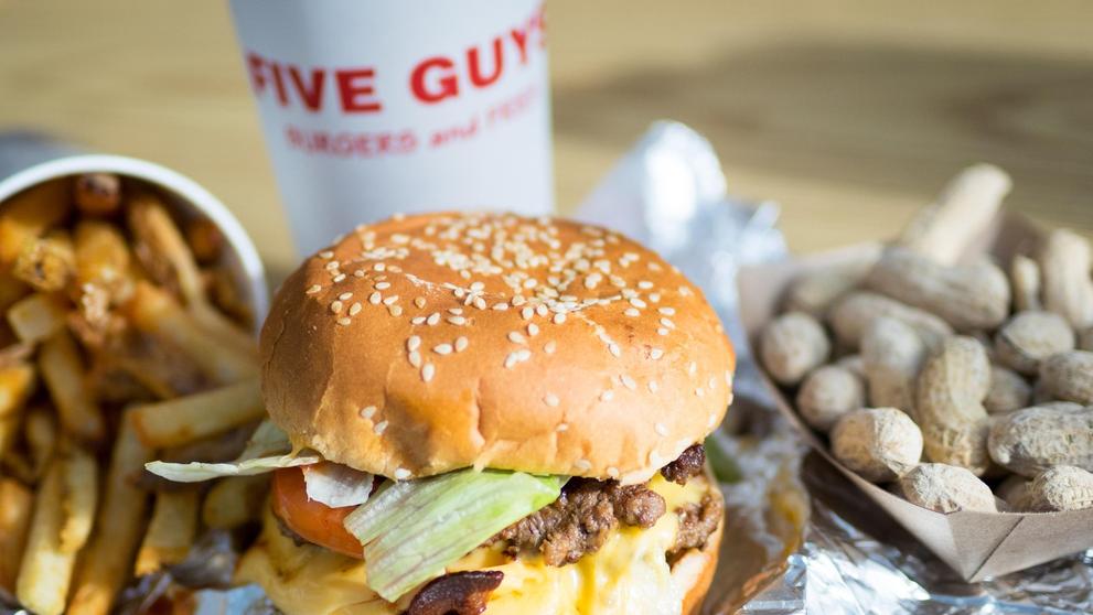 Five Guys cheeseburger