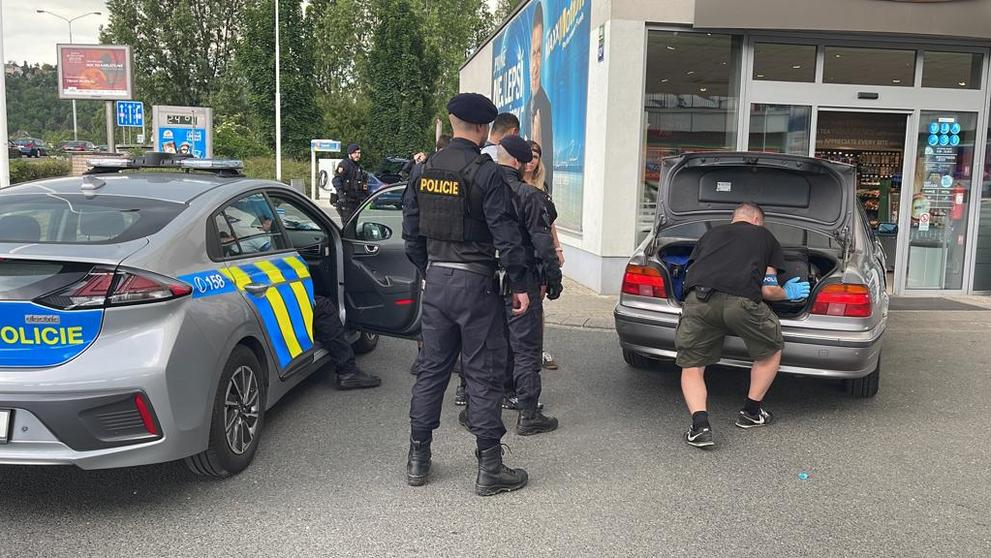 Zásah policistů z protidrogového oddělení v Praze 2