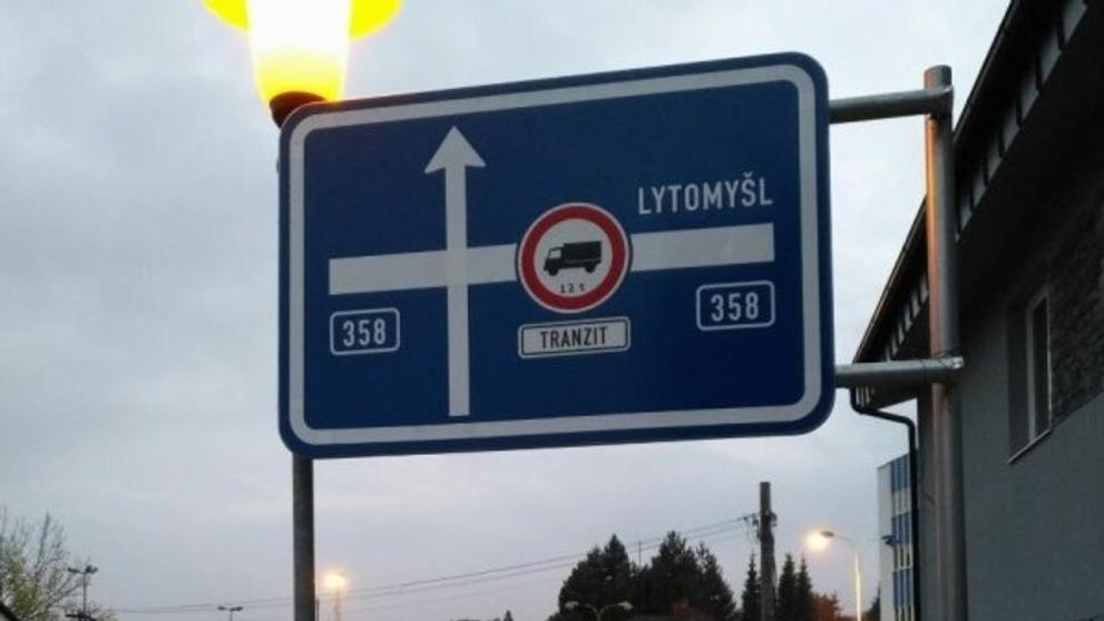 Vtipné dopravní značky - Litomyšl
