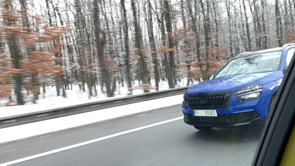 Škoda Kamiq - testovací jízda na D11 - 8