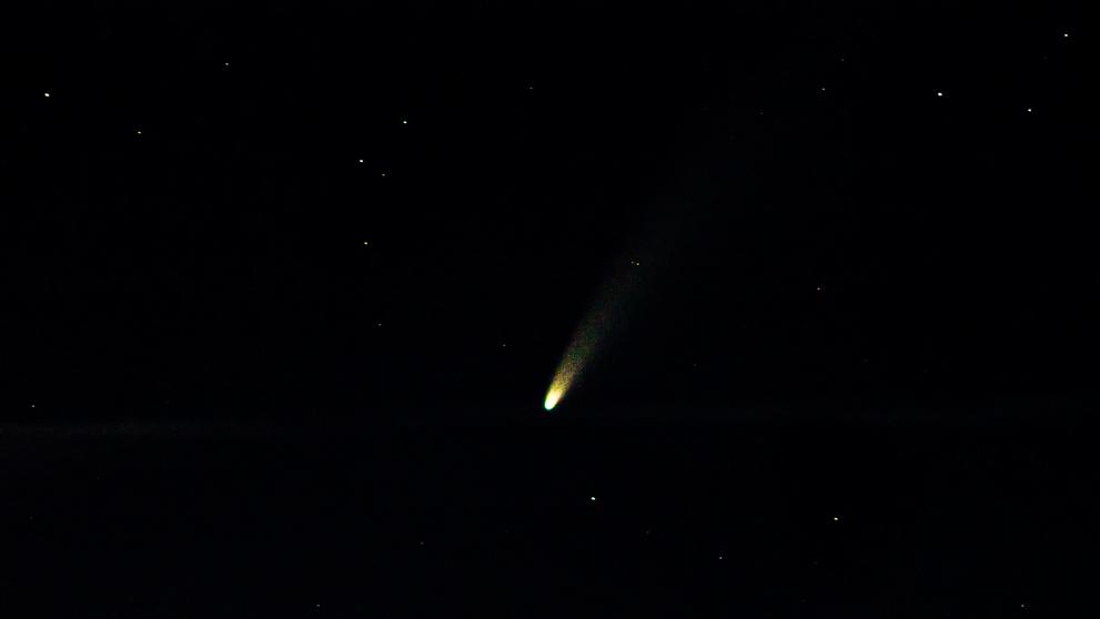 Kometa NEOWISE, foceno nedaleko Jičína - 13. 7. 22:06:24