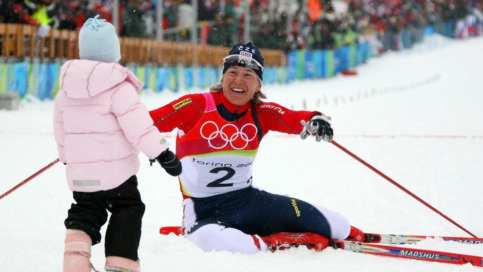 Kateřina Neumannová na olympiádě v Turíně