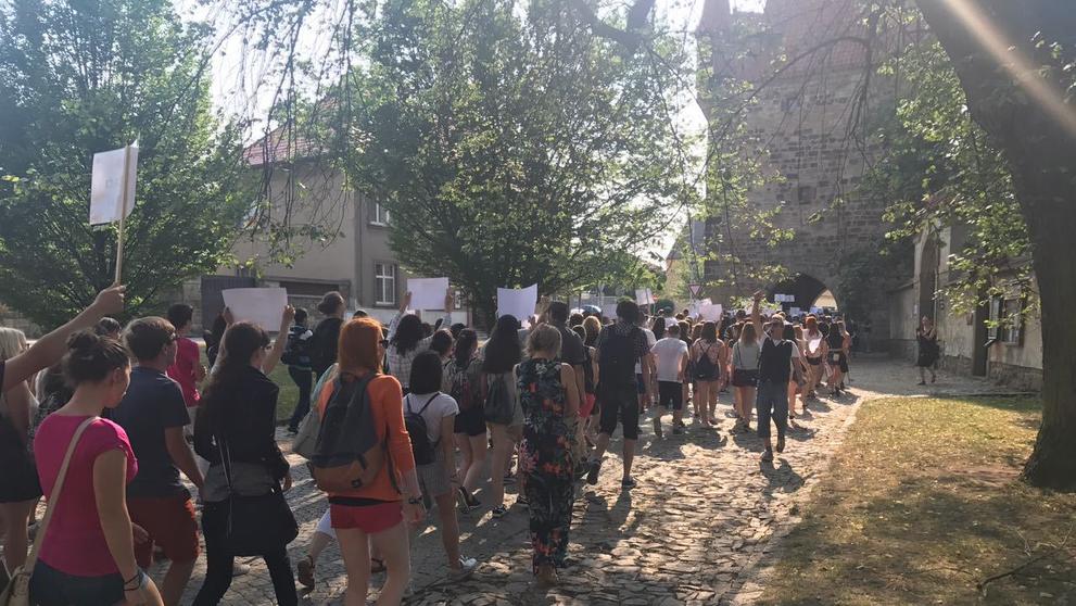 Demonstrace studentů v Rakovníku - 3