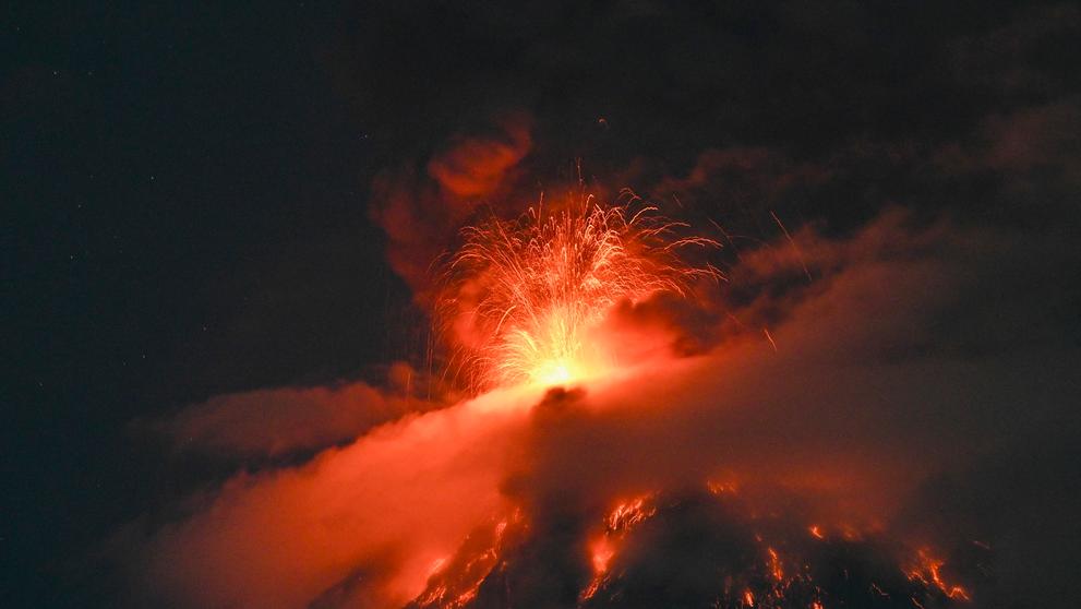 Erupce sopky Fuego v Guatemale v srpnu 2026
