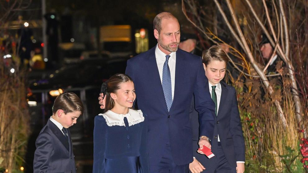 Princezna Charlotte na vánoční mši