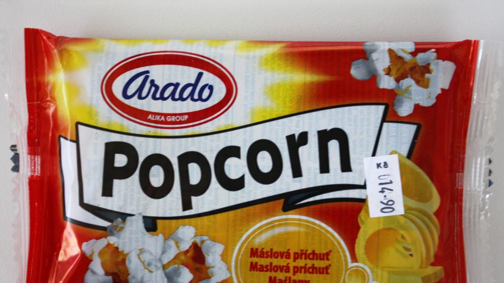 VÍTĚZ TESTU - 1. MÍSTO: Arado: Popcorn - máslová příchuť