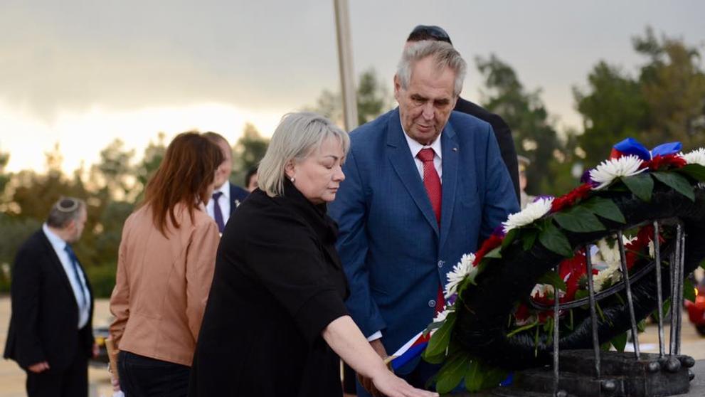 Miloš Zeman v Izraeli