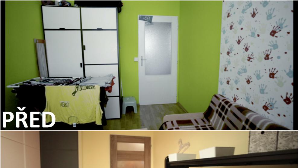 PŘED A PO: Proměna bytu Lenky a Lukáše - pracovna.
