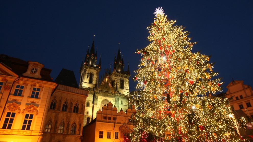 Vánoční strom na Staroměstském náměstí - 2009